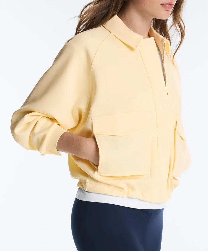 Veste à poches en piqué de coton Veste à poches en piqué de coton