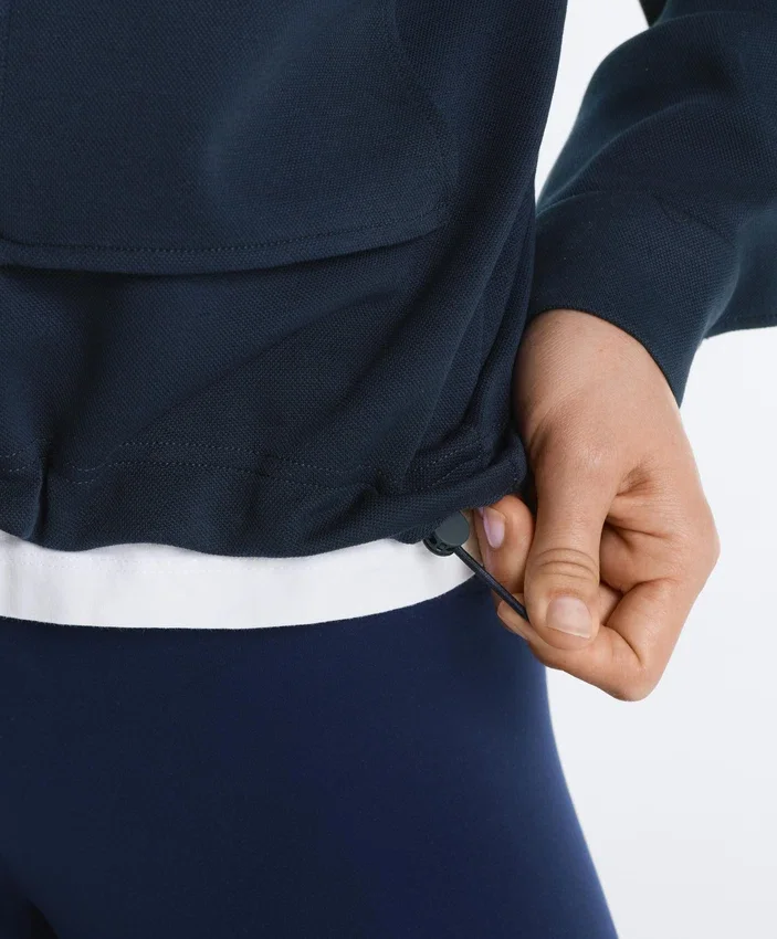 Veste à poches en piqué de coton Veste à poches en piqué de coton