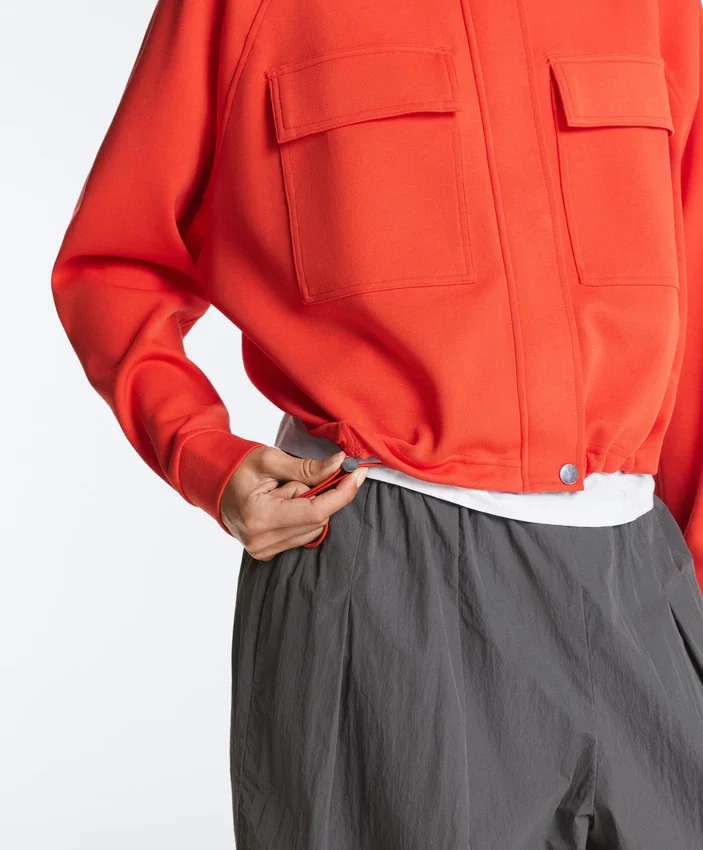 Veste à poches en piqué de coton Veste à poches en piqué de coton