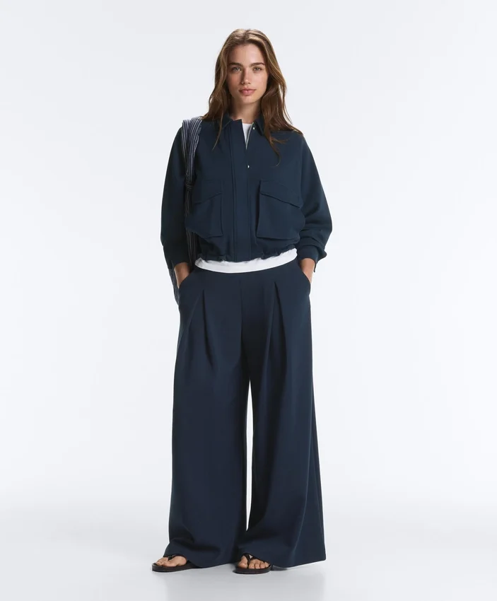 Veste à poches en piqué de coton Veste à poches en piqué de coton