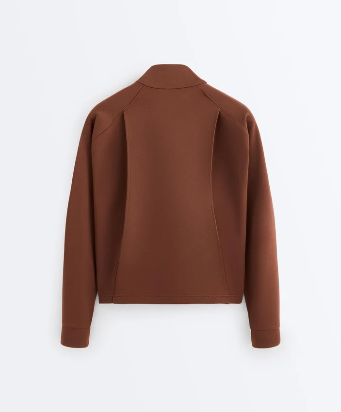 Veste à poches en piqué de coton Veste à poches en piqué de coton
