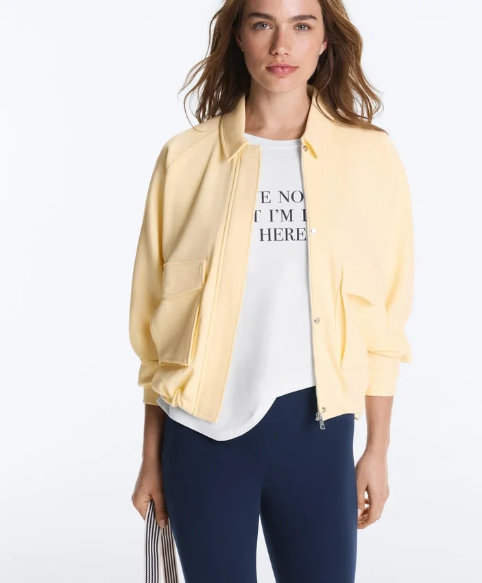 Veste à poches en piqué de coton Veste à poches en piqué de coton