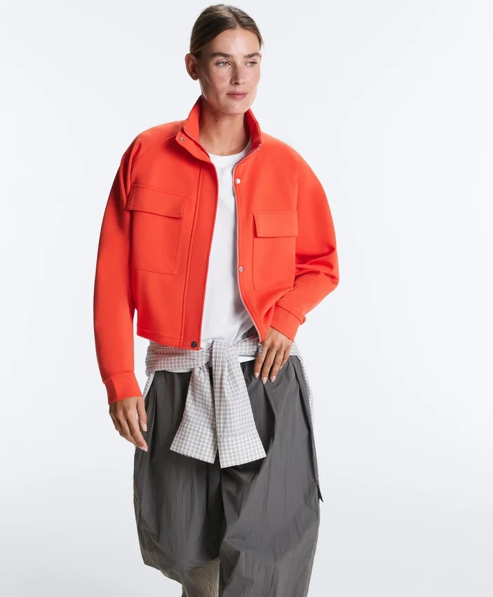 Veste à poches en piqué de coton Veste à poches en piqué de coton