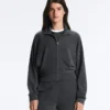 Veste à rayures asymétriques en modal