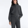 Veste à rayures asymétriques en modal