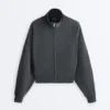 Veste à rayures asymétriques en modal