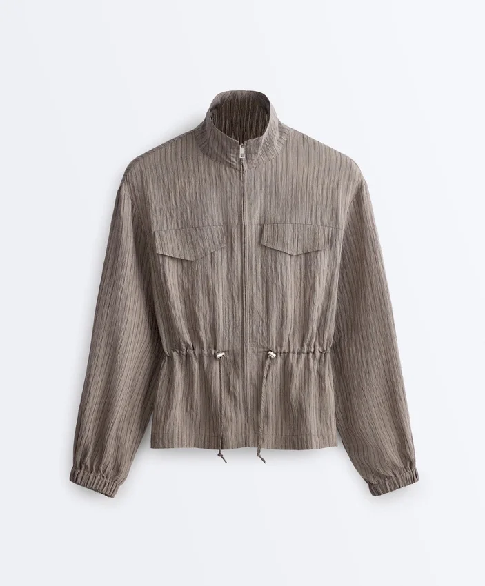 Veste saharienne à rayures Veste saharienne à rayures