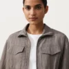 Veste saharienne à rayures Veste saharienne à rayures