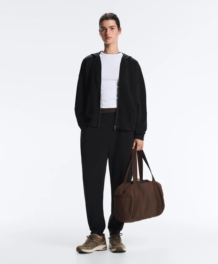 Veste Soft Touch à capuche en modal Veste Soft Touch à capuche en modal