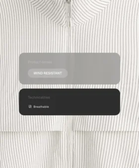 Veste à superposition extensible à rayures