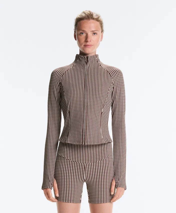 Veste technique à carreaux Veste technique à carreaux