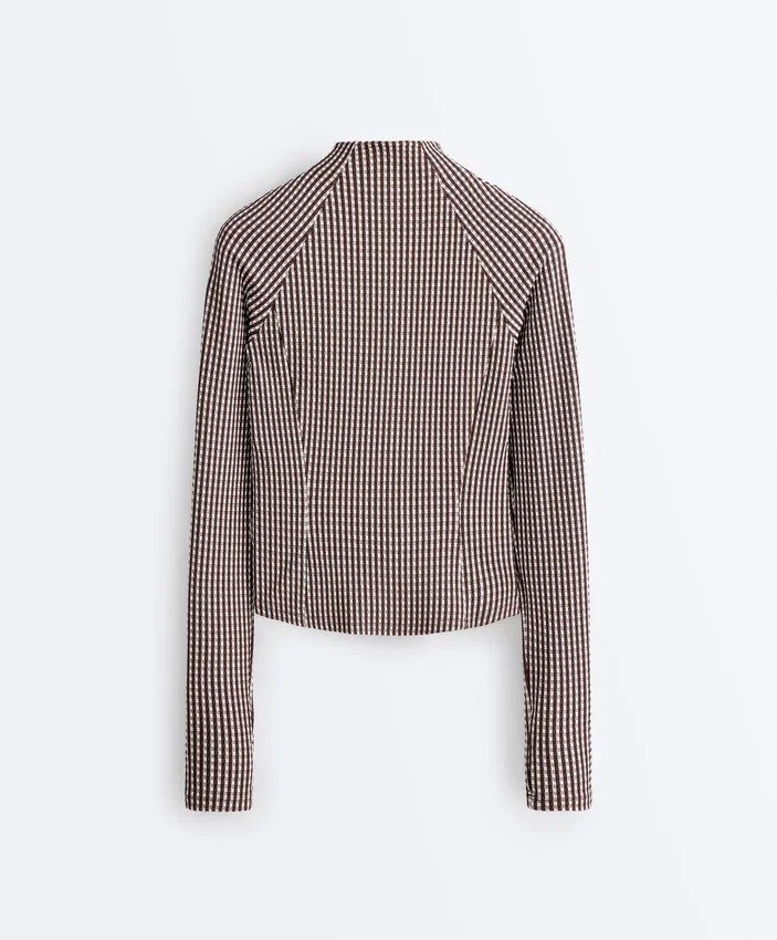 Veste technique à carreaux Veste technique à carreaux