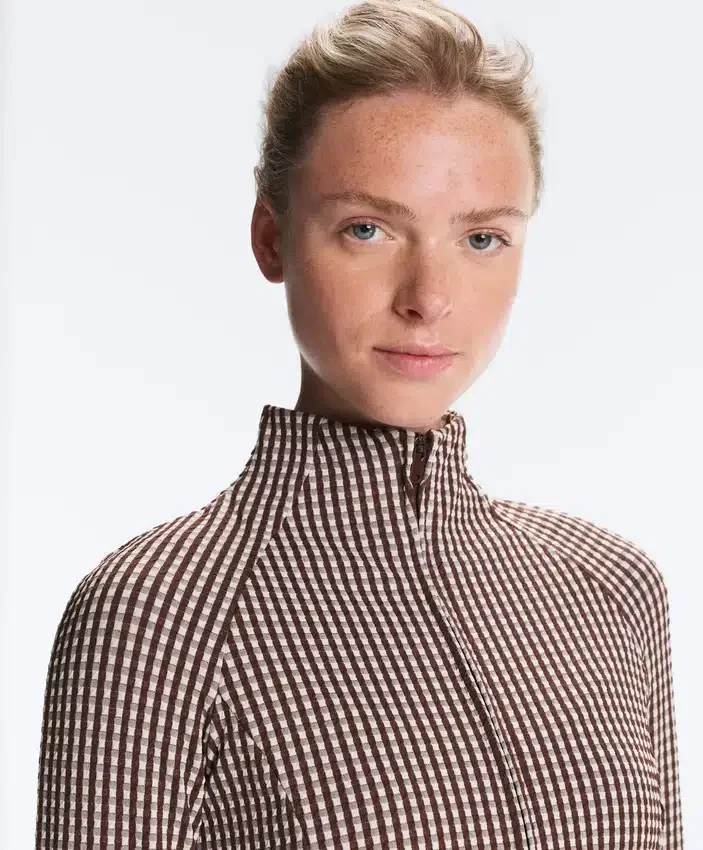 Veste technique à carreaux Veste technique à carreaux