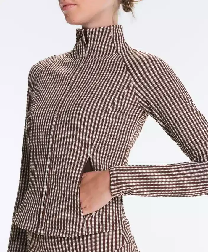 Veste technique à carreaux Veste technique à carreaux