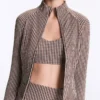 Veste technique à carreaux Veste technique à carreaux