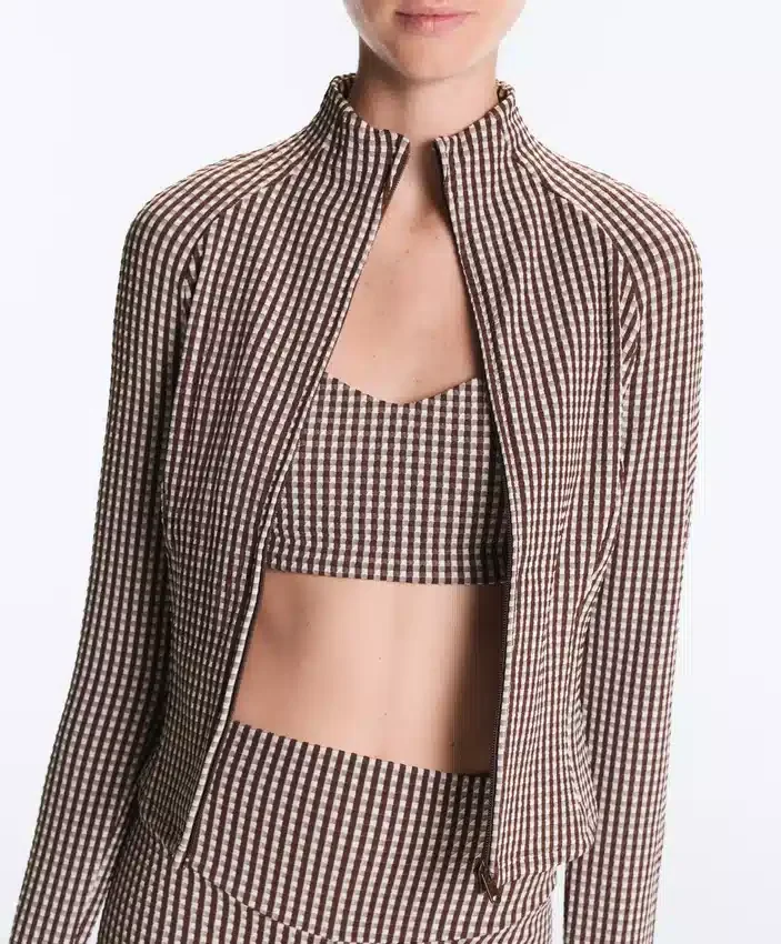 Veste technique à carreaux Veste technique à carreaux