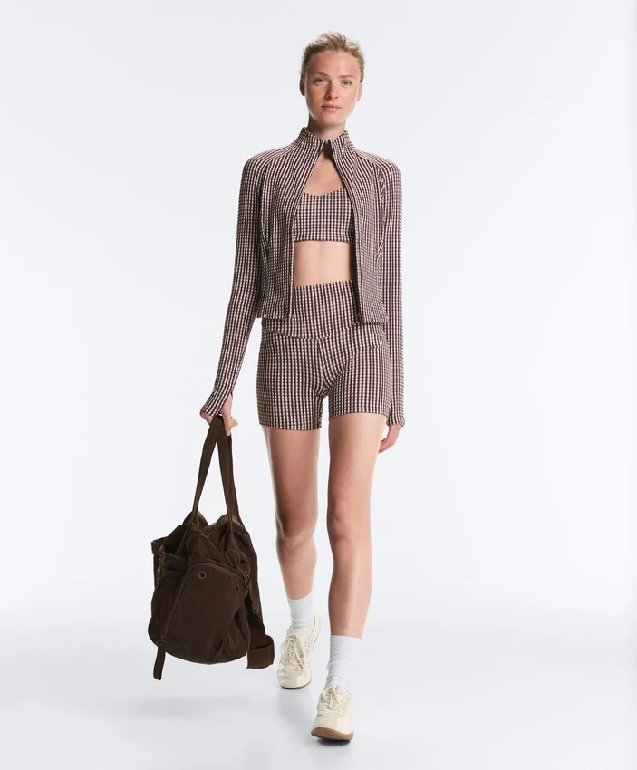 Veste technique à carreaux Veste technique à carreaux