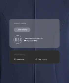 Veste technique légère et chaude