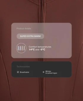 Veste technique longue ultra-chaude