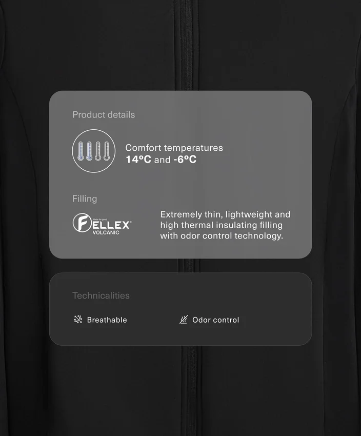 Veste technique matelassée Fellex® Volcanic Veste technique matelassée Fellex® Volcanic