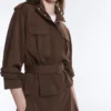 Veste utilitaire courte en piqué avec ceinture Veste utilitaire courte en piqué avec ceinture