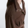 Veste utilitaire courte en piqué avec ceinture Veste utilitaire courte en piqué avec ceinture