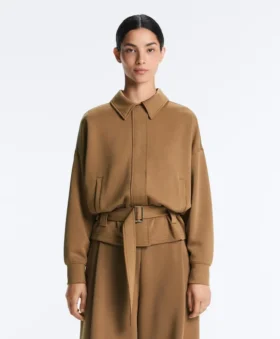 Veste utilitaire en sergé avec ceinture