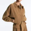 Veste utilitaire en sergé avec ceinture