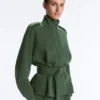 Veste utilitaire en twill avec ceinture