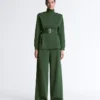 Veste utilitaire longue avec ceinture en sergé Veste utilitaire longue avec ceinture en sergé