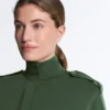 Veste utilitaire longue avec ceinture en sergé Veste utilitaire longue avec ceinture en sergé