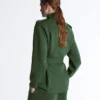 Veste utilitaire longue avec ceinture en sergé Veste utilitaire longue avec ceinture en sergé
