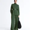 Veste utilitaire longue avec ceinture en sergé Veste utilitaire longue avec ceinture en sergé