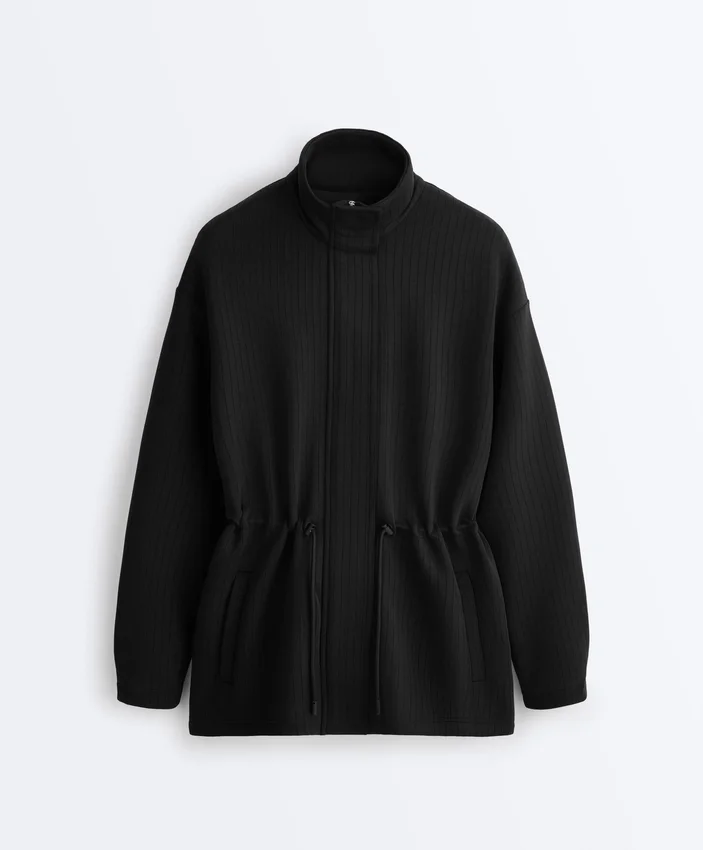 Veste utilitaire longue en modal Soft Touch Veste utilitaire longue en modal Soft Touch