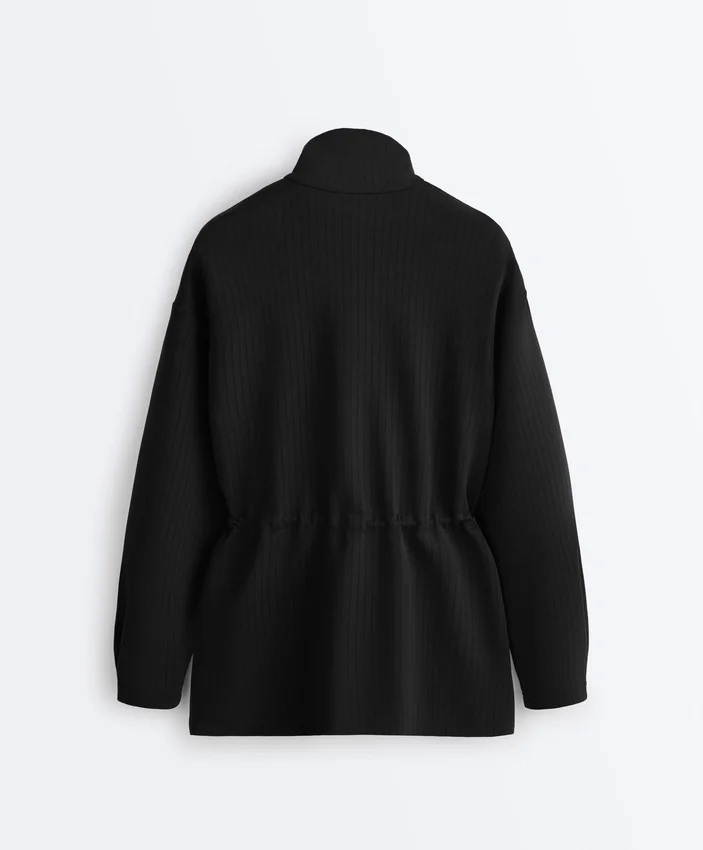 Veste utilitaire longue en modal Soft Touch Veste utilitaire longue en modal Soft Touch
