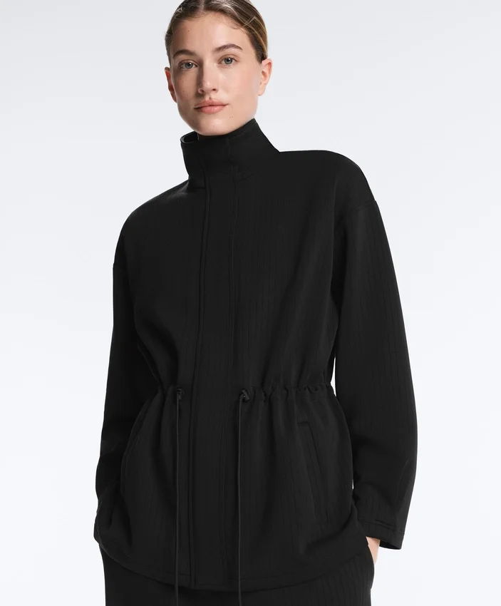 Veste utilitaire longue en modal Soft Touch Veste utilitaire longue en modal Soft Touch